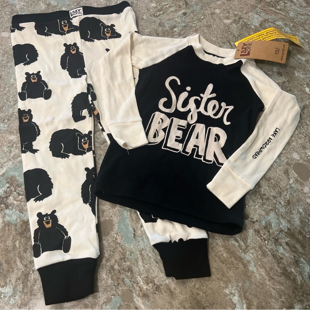 LazyOne Sister Bear Pajamas Lake Arrowhead NWT